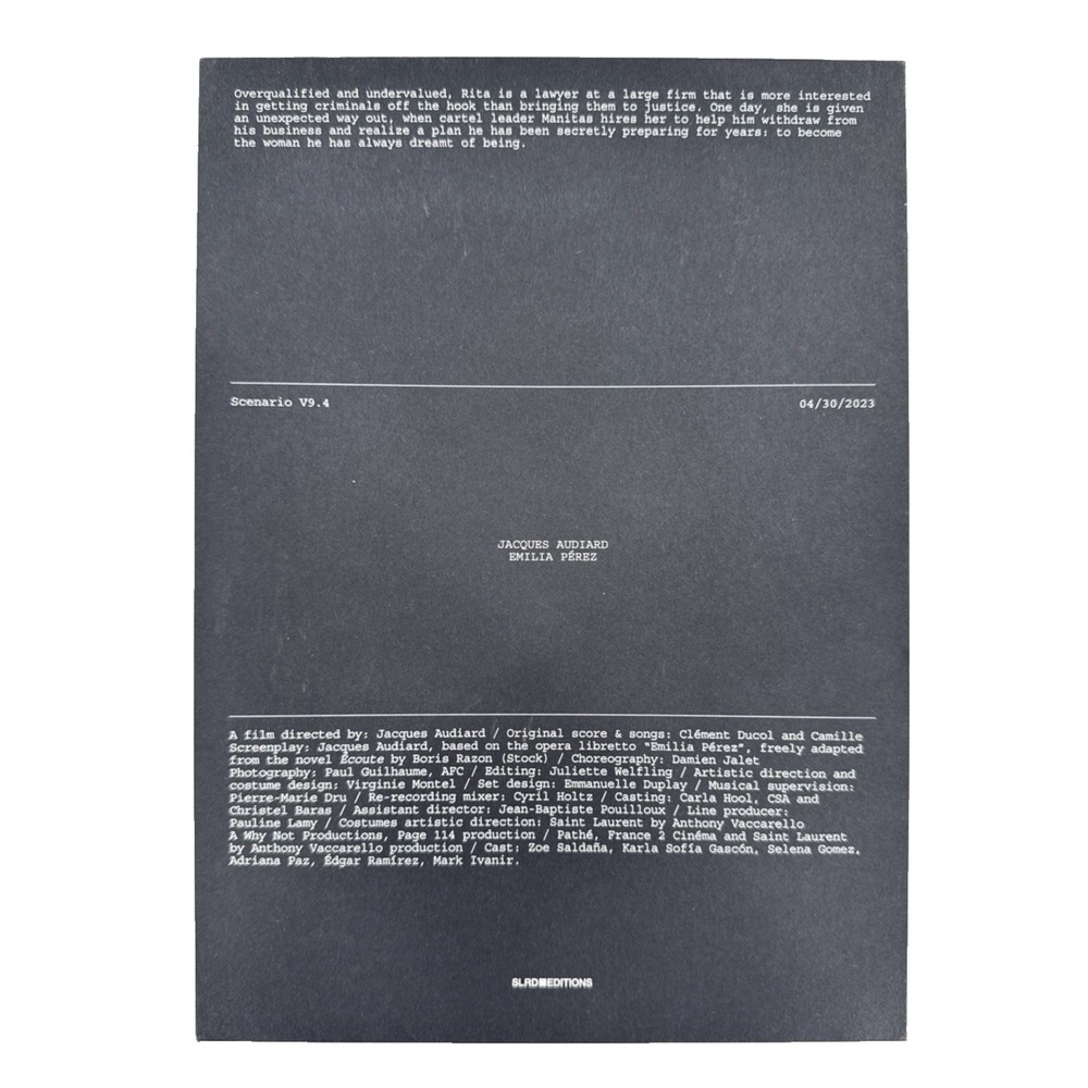 Emilia Perez Promotional Yves Saint Laurent SLRD Editions Art Book Box Script X